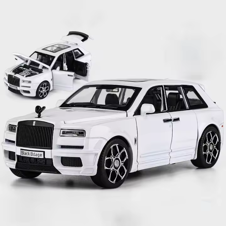 Modelo De Coche Rolls Royce Cullinan SUV a Escala 1:32 En Aleación Con Luz Y Sonido Vehículo De Tierra Escala Diecast Coleccionable Para Niños - 1