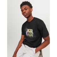 Jack & Jones Hombre Camiseta de Algodón Serie CORE Mod JCOMAP Logo estampado Moda Casual Informal REF 257908 - details 4
