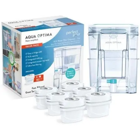 Depósito de Agua Filtrada Aqua Optima WD1001/ 8.2L/ Incluye 6 Filtros - 1