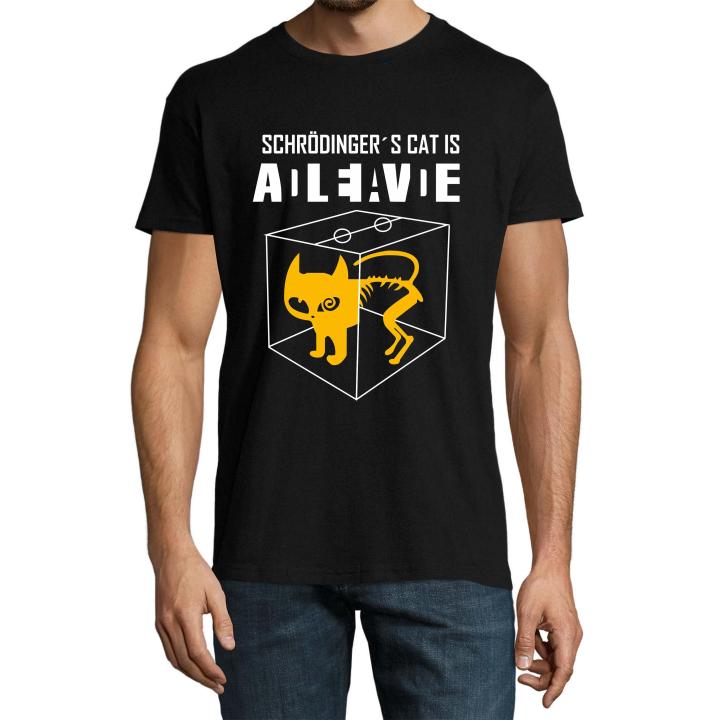 El gato de Schrödinger- Camiseta experimento mental - Sheldon C. - Big Bang T. - unisex hombre / mujer
