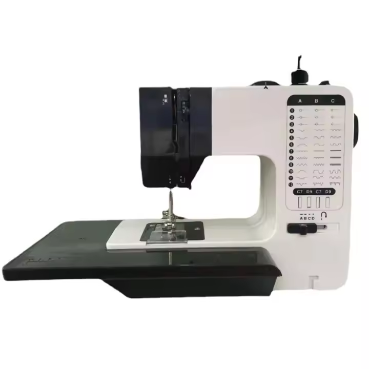 Máquina de Coser y Acolchar con Luz Incorporada: 38 Patrones, 2 Hilos de Bloqueo, Longitud Ajustable, 4 Pasos para Ojales, Ideal para Principiantes y Adultos - 1