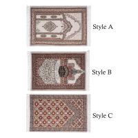 Carpetas De Oración Musulmana Con Borlas Espesas Diseño Tradicional Rectangular Para Viajes Temples Y Habitaciones De Oración Para Mujeres Y Hombres - details 1