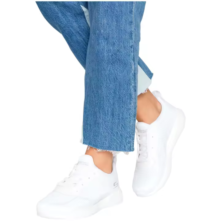 Zapatillas Skechers Bobs Squad-Tough Talk Blancas 32504-Wht Casual Mujer - 1