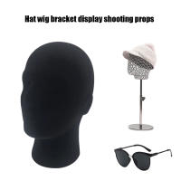 1PC Cabeza De Muñeco De Esponja Masculina Para Exhibición De Gorras Gafas Y Pelucas Soporte Estable Para Tienda De Moda Y Armario - details 4