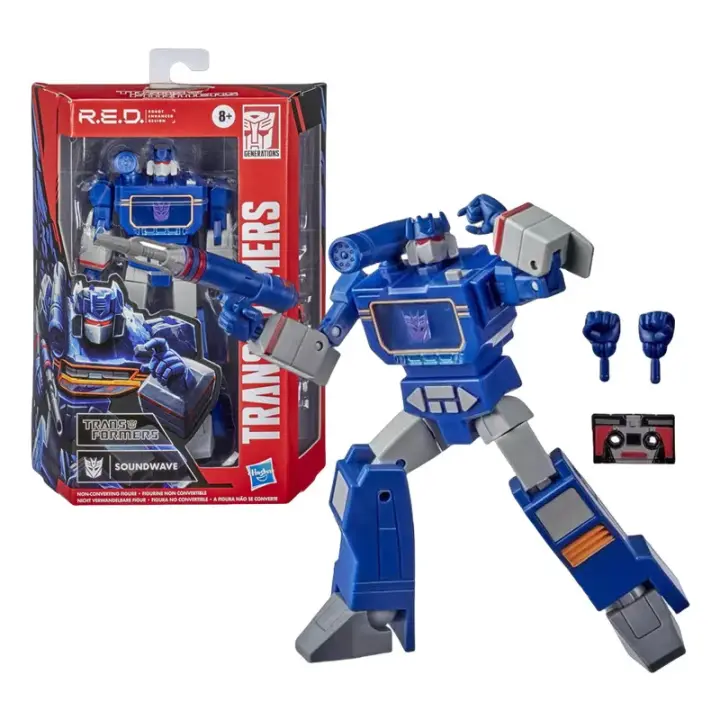 Figura De Acción Transformable Robot Animación G2 Serie Roja Optimus Prime Megatron Soundwave Modelo Juguete Para Niños - 1