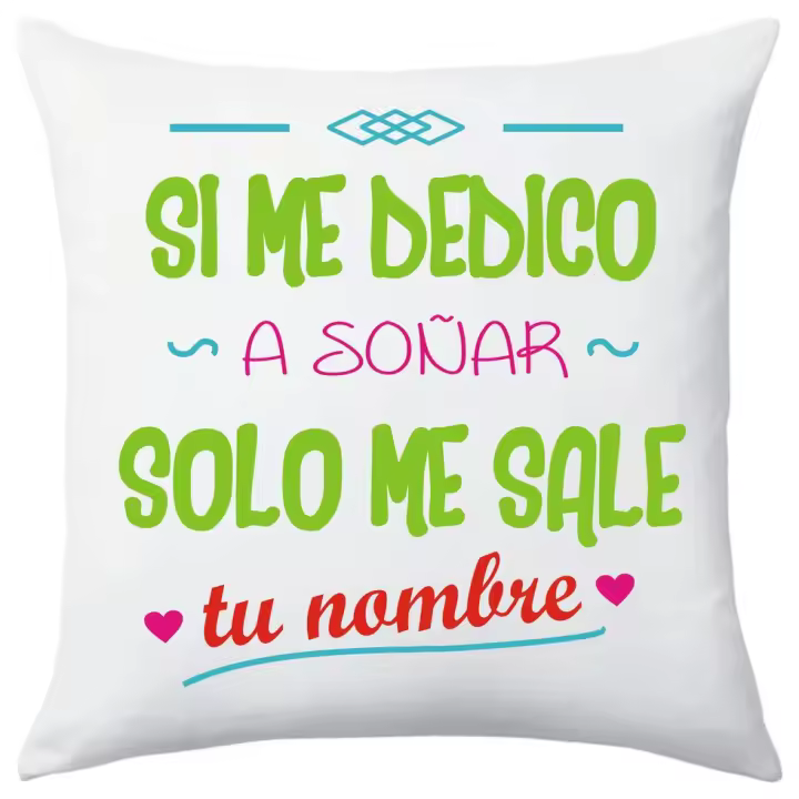 TEOVEL Cojín con Frase y Diseño Sorprendente de 40x40cm - 1