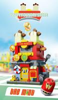 Bloques De Construcción SpongeBob SquarePants Ciudad Calle Hamburger House Tienda De Helados Galería De Arte Modelo De Bloques Para Niños Juguetes DIY Regalos - details 9
