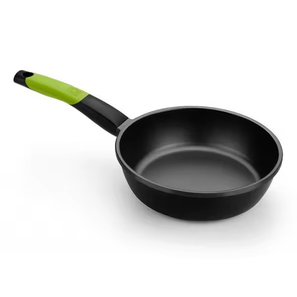 Bra - Sarten Honda Prior, De 24 a 28 cm, Revestimiento Antiadherente Teflón, Apta Inducción, Mango Ergonómico, Profesional - 1