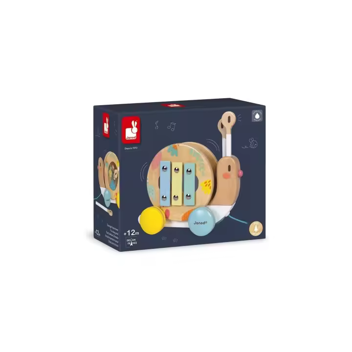 Juego de arrastre caracol musical - Janod 05159 - 1