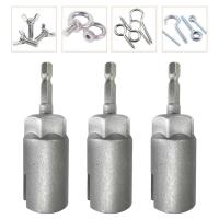 1PC Herramienta De Extensión De Llave De Manija Hexagonal Natural Color Con Agujero De Mariposa Para Destornillador Eléctrico Accesorios De Sockets 80mm - details 1