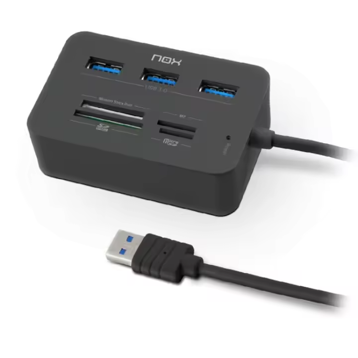 Nox lite reader one usb 3.0 card reader and hub - 1