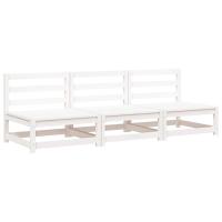 vidaXL Sofás de jardín sin reposabrazos 3 uds madera pino 70x70x67 cm Pino natural, Pino blanco, Marrón pino Conjunto Terraza Muebles Jardín Exterior Juego de Muebles de jardín Mueble Jardín Exterior Muebles de Salon Exterior - details 2