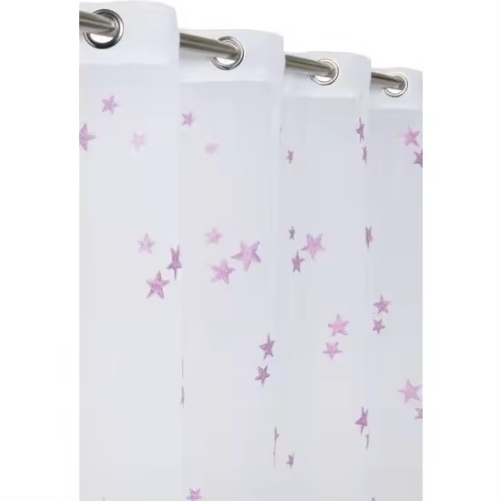TEJIDOS REINA  Cortina ollados Modelo: estrella  - Medida Cortina Ollados 140x260 Cm - 1