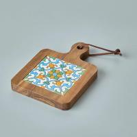 Tappetizes De Madera Estilo Japonés Creativos Antideslizantes Con Patrón Artístico Delineado Delicado Para Bebidas Tamaño Approx 10x10cm - details 13