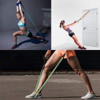 Banda De Resistencia Con Manijas Para Ejercicio Y Entrenamiento De Fuerza Para Hombres Y Mujeres Equipo De Gimnasio Para El Hogar 5 Niveles De Dureza Bandas De Entrainamiento De Cuerpo Completo - details 7