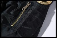 Chaqueta De Pilotaje Ma1 Estilo Japonés Para Hombres Y Mujeres Con Bordado Adecuada Para Motociclistas Y Uso Diario Talla M a XXXL Color Negro - details 13