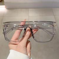 Gafas Antiglareante Retro De Marco Grueso Cuadrado Para Hombres Y Mujeres Gafas Planas De Moda Con Filtro Anti-Luz Azul - details 1