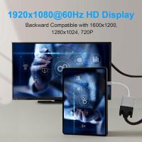 FGNS. Adaptador Tipo-C a VGA hembra,Adaptador Thunderbolt 3 (Tipo-C) Macho a VGA Hembra Compatible con Google Chromebook Pixel Mac Book Pro 2020,2019,2018, Lenovo 900, DELL XPS 13 - details 1