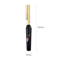 Mini Linterna Recargable Peine Adecuado Para El Día a Día Y Viajes Cepillo De Peluquería Eléctrico Con Rotación De 360 Grados Metal - details 1
