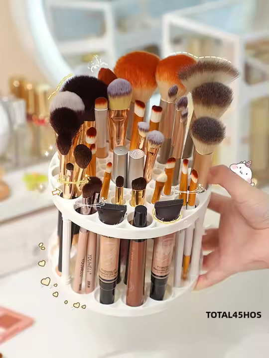 Caja Organizadora Multifuncional Grande Para Brochas Y Maquillaje Almacenamiento Para Lápices Y Herramientas De Cosméticos - 1