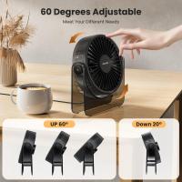 Ventilador de escritorio Pequeño USB-[Diseño estético] Mini mate pero powerful portátil ultra Silencioso 3 velocidades ventilador personal de esritorio para Viajes al Aire Libre, dormitorio - details 2