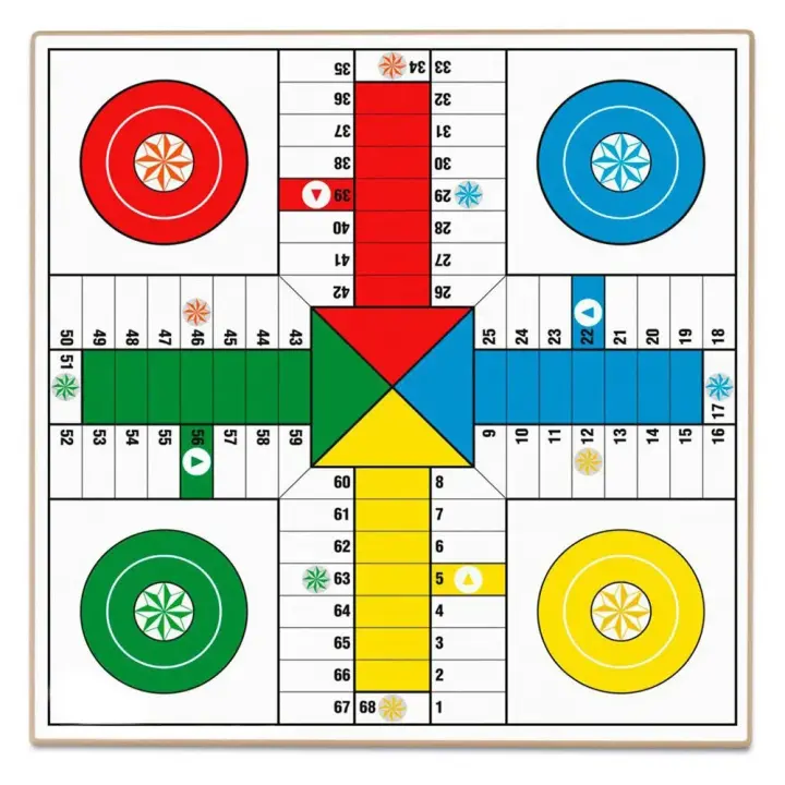 Cayro Juego De Mesa Tablero Parchís-oca Madera 40x40 Cm - 1