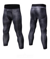 Pantalones de entrenamiento de compresión para hombre, mallas cortas deportivas de secado rápido para gimnasio, Fitness, culturismo, 
Leggings de capa Base para correr con - details 13