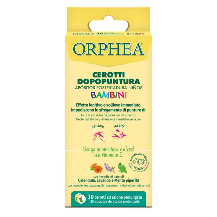 Parches de doppuntura para niños Orphea, efecto calmante y alivio inmediato, sin alcohol y moníaco, with vitamin E de Acción prolongada, 30 Unidades - 1