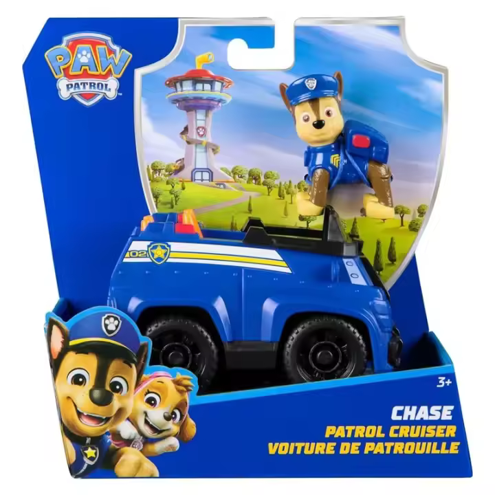 Spin Master Patrulla Canina Coche POLICÍA Y Figura Chase 6071210 - 1