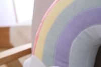 Cojín De Peluche Creativo Con Estrellas Luna Y Arcoíris Para Niñas Regalo De Cojín De Silla De Corazón Redondo De Color Rosa Para Decoración Del Hogar Y Juguete De Relleno De Espuma PU Y Poliéster/Celulosa - details 7