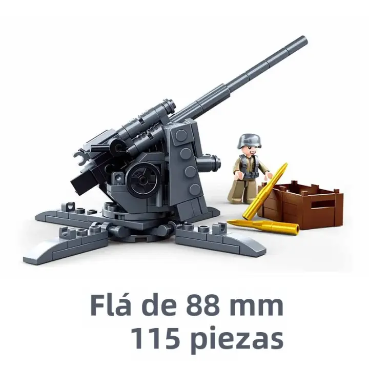 Bloques De Construcción De Tanque De Batalla Militar WW2 SLUBAN Para Niños Modelos De Vehículos Armados Regalo Para Jóvenes Y Adultos - 1