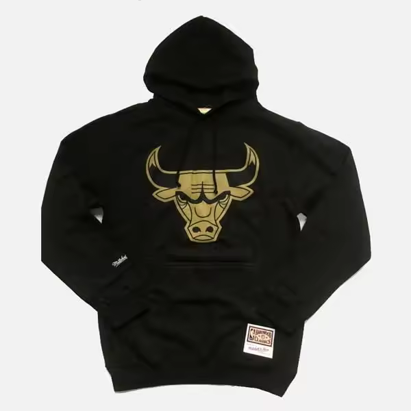 Sudadera Capucha Mitchell & Ness Chicago Bulls Gold Team - 1