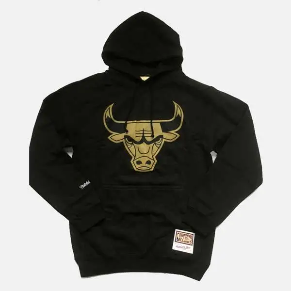 Sudadera Capucha Mitchell & Ness Chicago Bulls Gold Team - 1