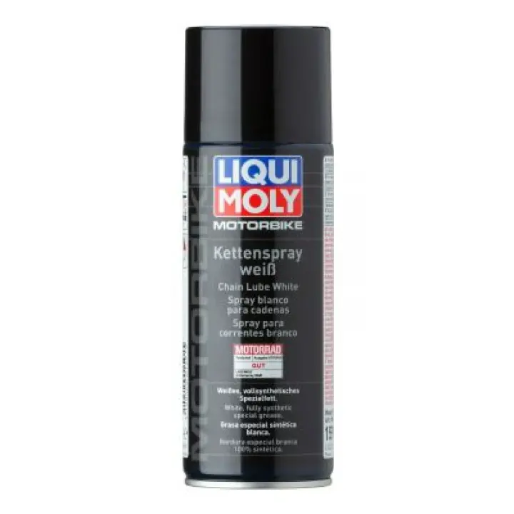 Liqui Moly Motor Bike Cadena Spray Color Blanco Lubricación x2 - 1