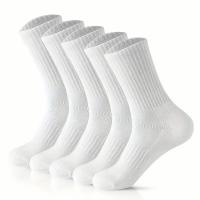 Calcetines Redondos Neutrales De Verano Absorbentes De Sudor Transpirables Suaves Y Cómodos Para Parejas Deporte 5/10/20 Pares - details 2