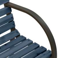 vidaXL Banco de jardín para niños de madera de abeto chino gris 81 cm - details 4
