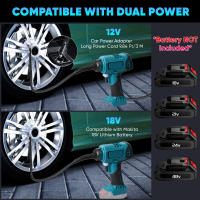 Bomba inflable inalámbrica con pantalla Digital, bomba de aire eléctrica portátil para coche, de 18V batería Makita, herramienta neumática sin batería，Inflación rápida，Bomba inflable - details 4