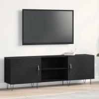 mueble para TV vidaXL Negro Roble 150x30x50 cm Madera elaborada - details 0