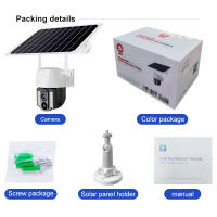 Cámara Solar 4G Con Tarjeta SIM Seguridad Protección Exterior IP CCTV Vigilancia Inalámbrica Inteligente HD 5MP Para Hogar - details 15