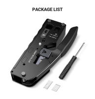 Herramienta De Crimpado RJ45 AMPCOM Para Conectores Pasar a Través RJ11 RJ45 CAT7 Con Cortador De Alambre Y Crimpador De Enlaces Modulares CAT6 CAT5E - details 11
