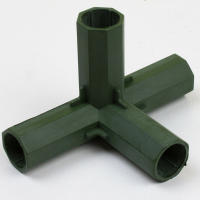 Conectores De Marco De Invernadero Plástico Verde 4Pcs 16mm Para Juntas De Paredes De Jardín Exterior Arco Iris DIY 3 Vías Adaptador De Estructura De Jardín - details 21