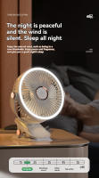 Ventilador De Mano Con Luz De Noche Para Dormitorio Estudiante Y Escritorio De Oficina Clip-on USB Recargable Pequeño Ventilador De Techo - details 10