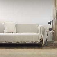 Novotextil Novotxtil- Colcha Multiusos Fina y Ligera de Colores Lisos. Tejido Trenzado 50% Algodón, 45% Poliéster, 5 % Otras Fibras. Tamaño 180x270 con Flecos en la Parte Inferior. - details 1