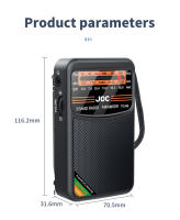 Mini Radio Portátil AM/FM/SW 3-Banda Para Correr Y Caminar Con Soporte De Auriculares Y Batería Recargable Receptor FM - details 3