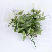 10/20/30Pcs Ramas De Eucalipto Artificiales Con Hojas Verdes Para Decoración De Hogar Jardín Vaso Fiesta De Boda Decoración De Eventos Flores Falsas - details 1