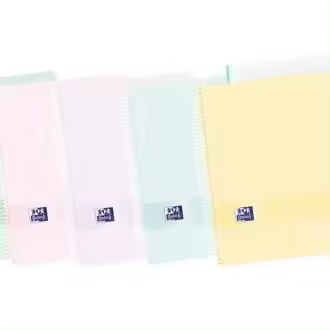OXFORD.CUADERNOS Paq/5 cuaderno espiral a6+ 120h 90g. cuadrícula 5x5 europeanbook4 live&go colores pastel - 1