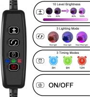 Lámpara LED de Cultivo de 4 cabecales, full Espectro, regulable, with temporizador para Plantas de Interior - details 1