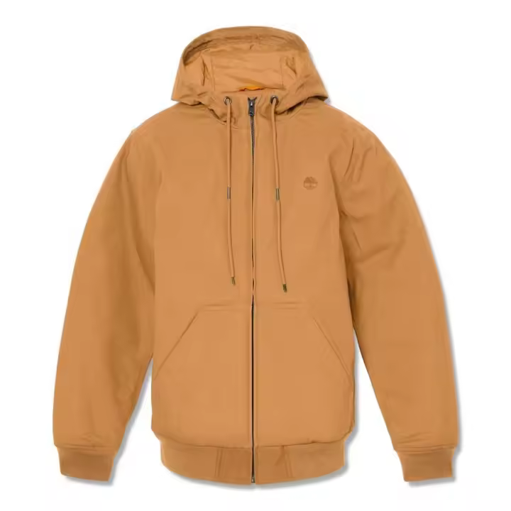 Chaqueta Bomber con Capucha Insulated Canvas, Marca Timberland, Color Tierra, Variedad de Tallas, Para Hombre - 1