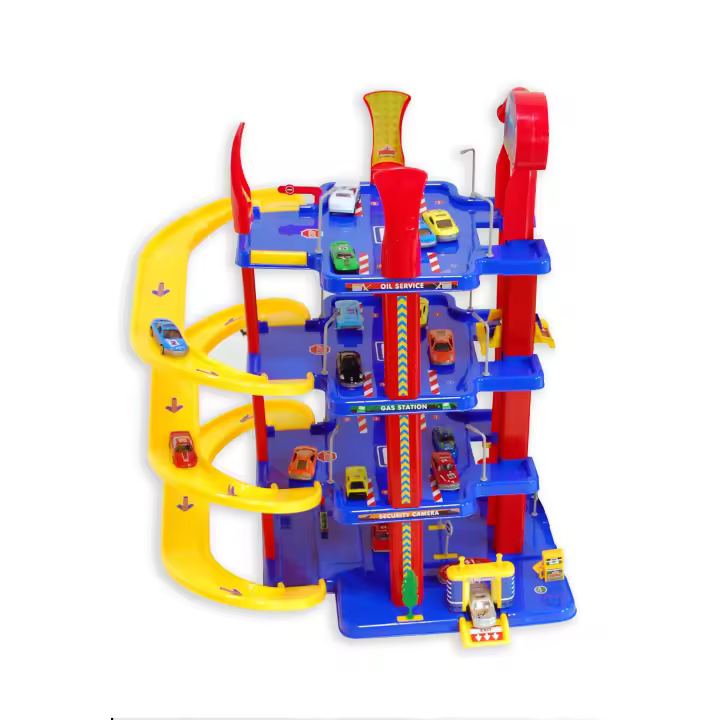 Parking 4 Plantas, Color Azul, Rojo, Amarillo (4255) - 1