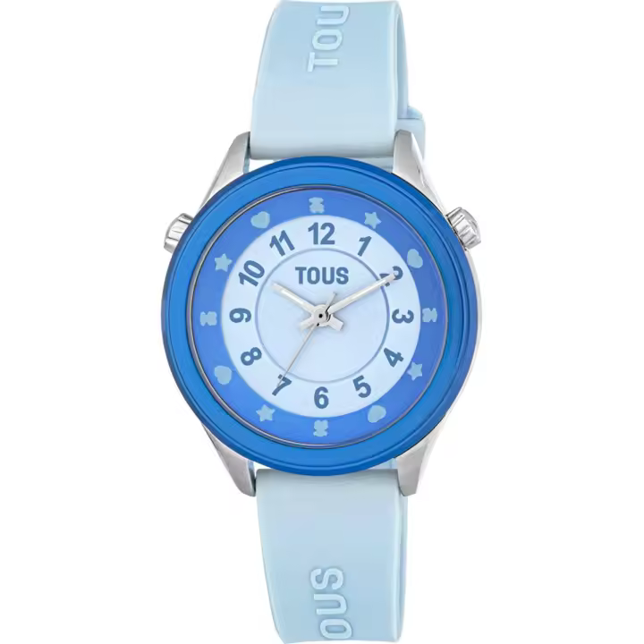 Tous Reloj Niña, Niño Mini Self Time Ss Correa Azul Acero, Aluminio 3 Atm - 1